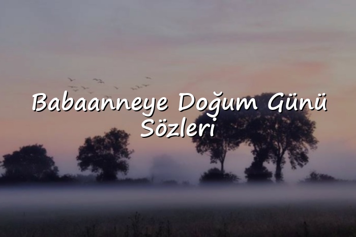 Babaanneye Doğum Günü Sözleri - 2026